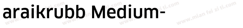 araikrubb Medium字体转换